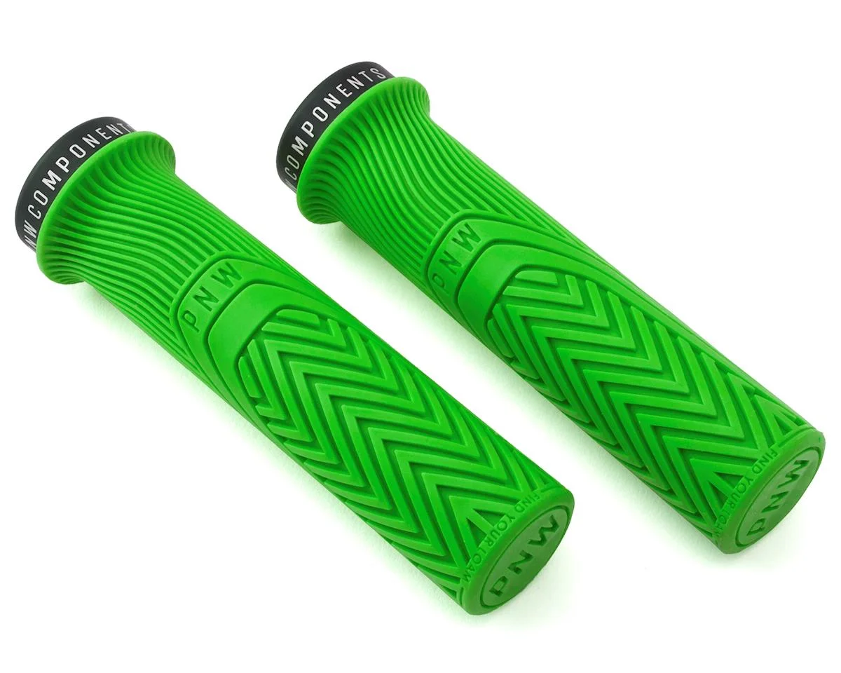 PNW Components Loam Mountain Lock-On Grips (Moto Green) (Regular)